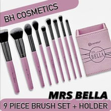 Laden Sie das Bild in den Galerie-Viewer, BH Cosmetics Mrs. Bella 9 Piece Make-Up Brush Set