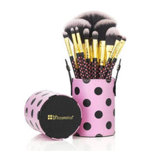 Laden Sie das Bild in den Galerie-Viewer, BH Cosmetics Pink-A-Dot 11 Piece Brush Set